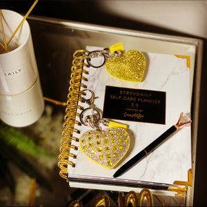 Everything I touch turns to Gold Journal/Planner with Keychain - Stryvdaily Self-Care Plan
